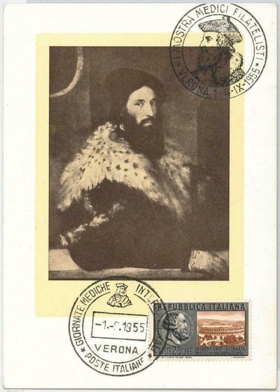 48366 - ITALY - MAXIMUM CARD - ART: MEDICI 1953-