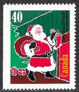 CANADA 1991 40c Christmas Issue From Booklet Panes Sc 1339as MNH
