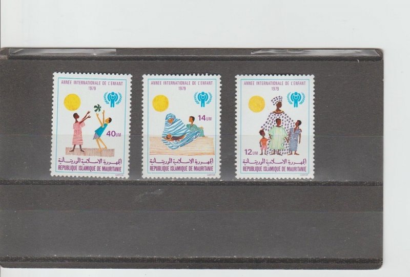 Mauritania  Scott#  422-424  MNH  (1979 International Year of the Child)