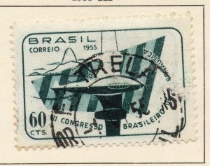 Brazil 1955 Early Issue Fine Used 60c. NW-98322