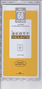 Scott  Black Mounts Size 66 (3) & Size 68 (2) Unopened packs