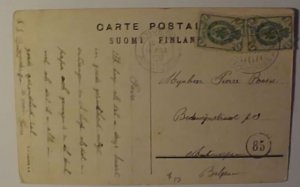 RUSSIA  1908 B/S BELGUIM PICTURE CARD