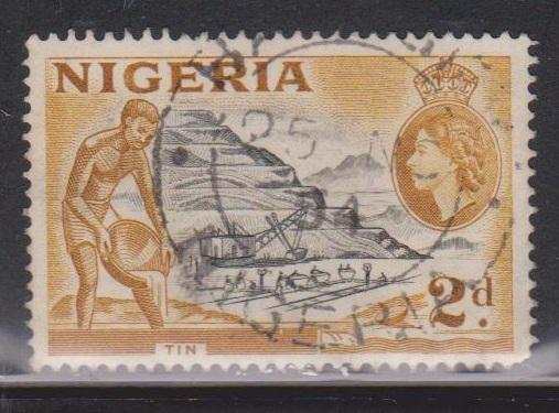 NIGERIA Scott # 83 Used - QEII & Mining Industry