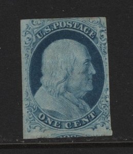 9 VF unused ( mint no gum ) with nice color cv $ 275 ! see pic !