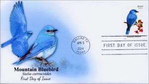 SC 4883, 2014 Songbirds, Mountain Bluebird, FDC,  Item 14-047