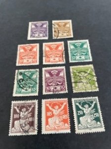 Czechoslovakia sc 82-84,84c,85,85a,86-88,90,91 MH+u