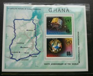 Ghana 100 Years World Meteorological Organization 1973 Satellite Space (ms) MNH
