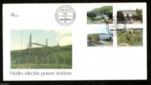 Transkei 1986 Hydroelectric Power Stations River Wind Energy Sc 175-8 FDC #16214