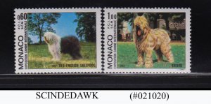 MONACO - 1982 INTERNATIONAL DOG SHOW SCOTT#1336-37 - 2V - MINT NH