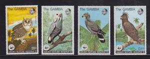 Gambia Scott # 381 - 384 set VF never hinged nice color cv $ 130 ! see pic !