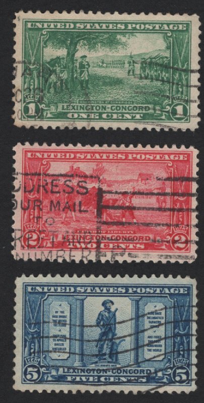 United States USED Scott Number 617-619  F-VF  #B1  - BARNEYS