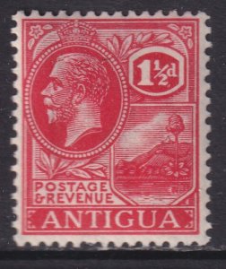1926 Antigua KGV King George V 1½ pence MVLH Wmk 4 Sc# 46 CV $10.00