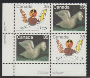 Canada 869a Inuit Spirits - MNH - Plate block  LL