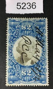 US STAMPS # R123 USED CAT. $25 LOT #5236