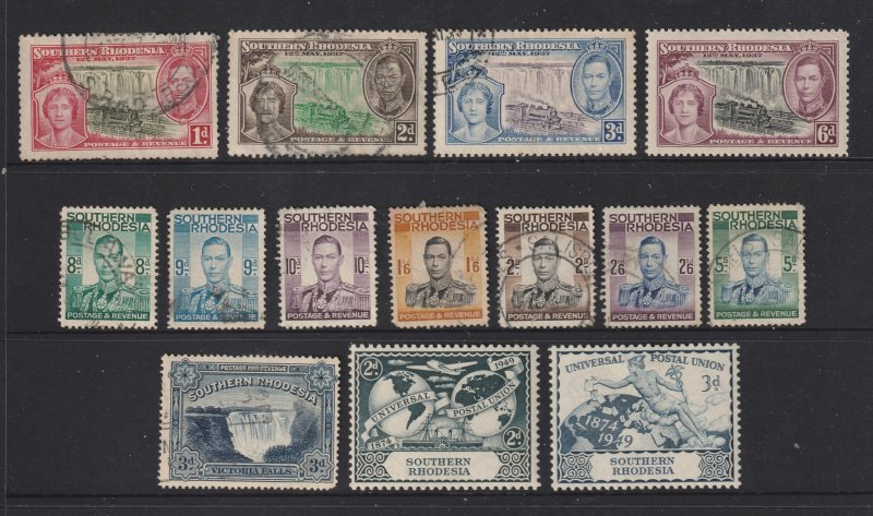 Southern Rhodesia a small used lot KGVI era