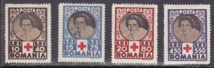Romania # B 247-250, Red Cross,  Mint hinged