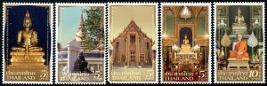 2021 Thailand Wat Rajabopit Temple (5) (Scott 3133-37) MNH