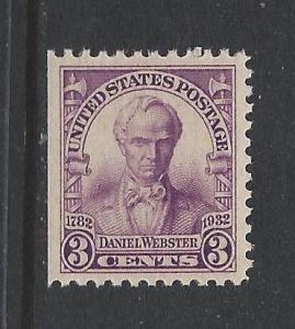 U.S. Sc.# 725  mint never hinged straight edge