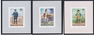 Central Africa # C139-143, American Revolution Bicentennial Mini Sheets, Mint NH