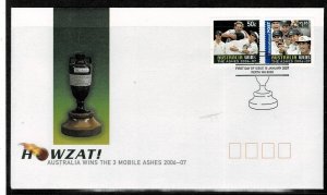 AUSTRALIA  2008 HOWZAT AUSTRALIA WINS THE  3 MOBILE ASHES FDC