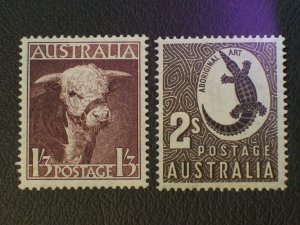 Australia Scott #211-212 unused