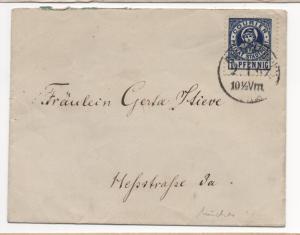 GERMANY Private Post Stamp on Cover 1897