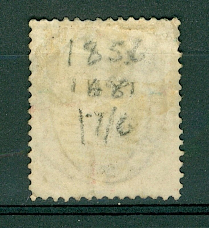 GB QV 1855/7 4d red no corner letters wmk lg garter sg66a cv£150 (1v)  VFU Stamp