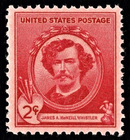 US 885 MNH VF 2 Cent James A McNeill Whistler