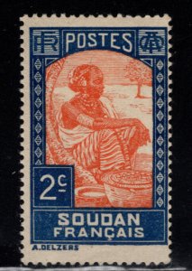 French Sudan Scott 62 MH* typical centering