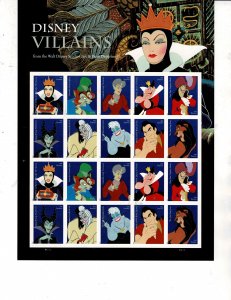 Disney Villains Forever US Postage Sheet #5213-22 VF MNH