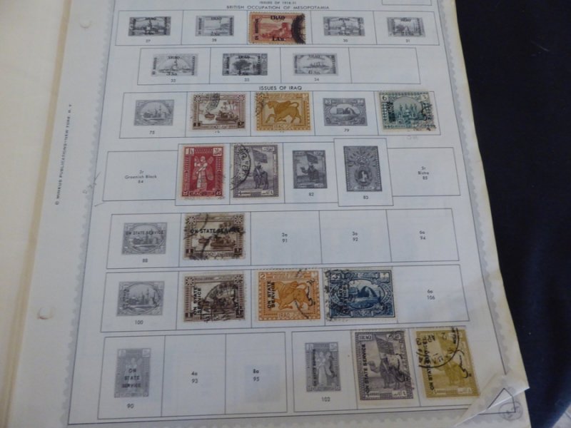 Iraq 1918-1976 Stamp Collection on Album Pages