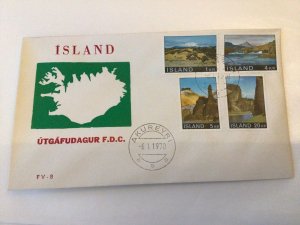 Iceland 1970 Landscapes first day cover Ref 60406