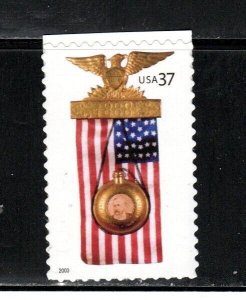 3777 * PRESIDENTIAL CAMPAIGN BADGE *  U.S. 37c Postage BOOKLET Stamp MNH