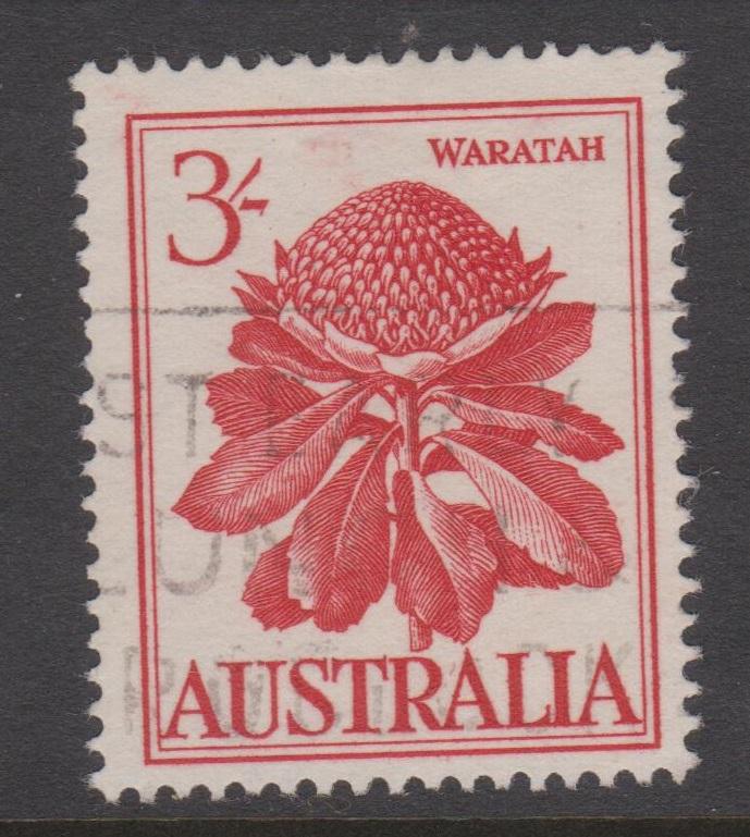 Australia 1960 3/- Waratah Sc#330 VF Used