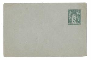 France Postal Stationery Small Envelope 5c Green Unused