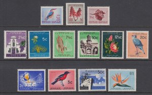 South Africa Sc 254-266 MNH. 1961 Definitives, complete set of 13, fresh