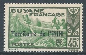 Inini #14 NH 45c French Guiana Shooting Rapids Issue Ovptd. Territoire ...