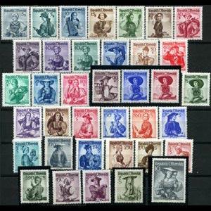 AUSTRIA 1948 - Scott# 520-56 Costume Set of 37 NH