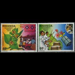 RWANDA 1979 - Scott# 913-4 Philex Set of 2 LH