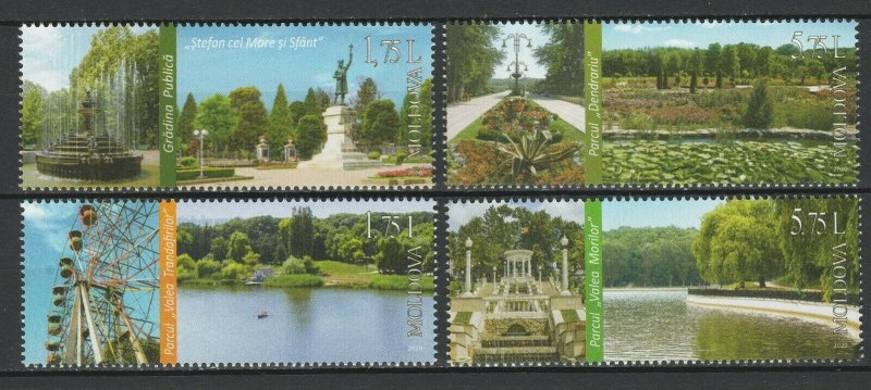 Moldova 2020 Parks and public gardens 4 MNH Stamps