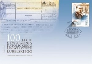 Poland 2018 FDC Stamp 100 Years of Catholic University of Lublin Pilsudski