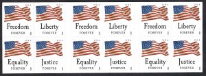 United States #4748b Flags (2012). Double-sided Booklet of 20. Sennett. MNH