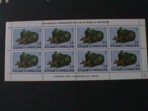 ST.THOMAS-1982-SC# 688-HENSCHEL-PORTUGAL 1929 TRAIN-MNH SHEET VF-KEY STAMPS