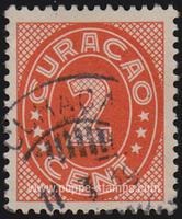 Curacao SG#157 Used - 1936 2c.  - Numbers - Values and