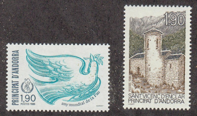 Andorra-French - 1986 - SC 349-50 - LH