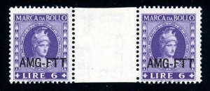 AMG Free Territory of Trieste (FTT) Bush F45 MNH Gutter Pair