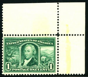 U.S. #323 MINT OG NH LARGE MARGIN
