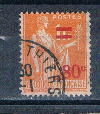France 333 Used Peace with olive branch 1937  (F0208)