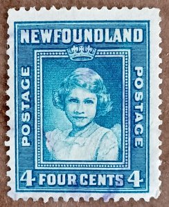 Newfoundland #247 4c Princess Elizabeth USED (1938)