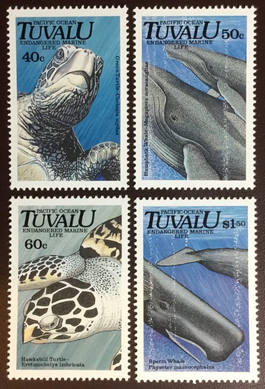 Tuvalu 1991 Marine Life Turtles MNH